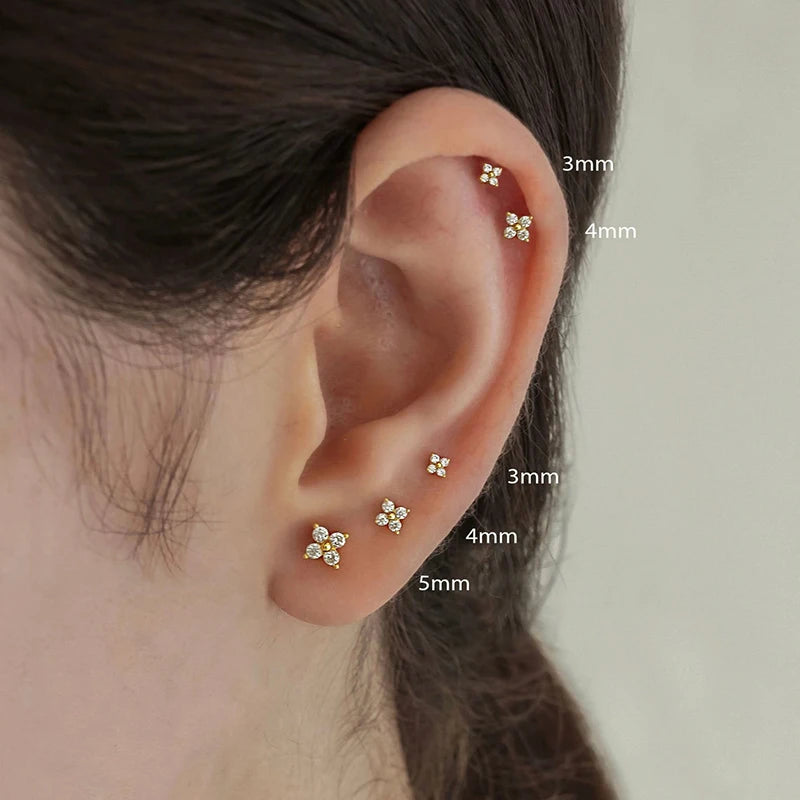 Flower Stud Earrings