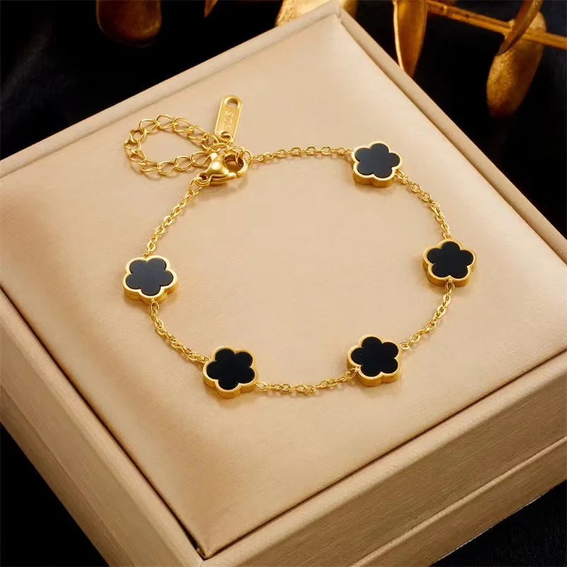 Five-Leaf Clover Bracelet