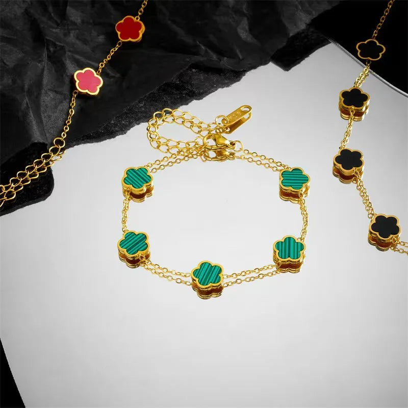 Five-Leaf Clover Bracelet