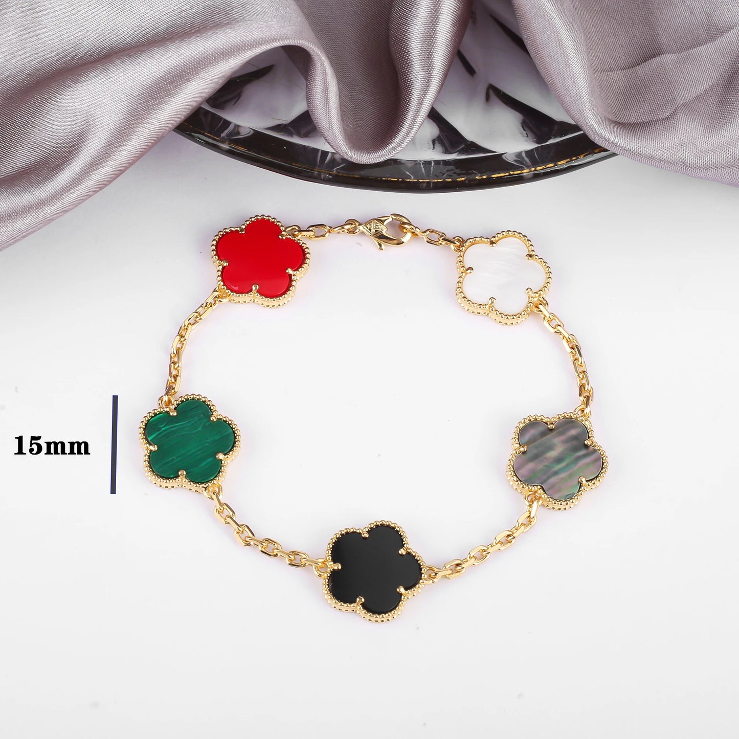 Five-Leaf Flower Pendant Bracelets
