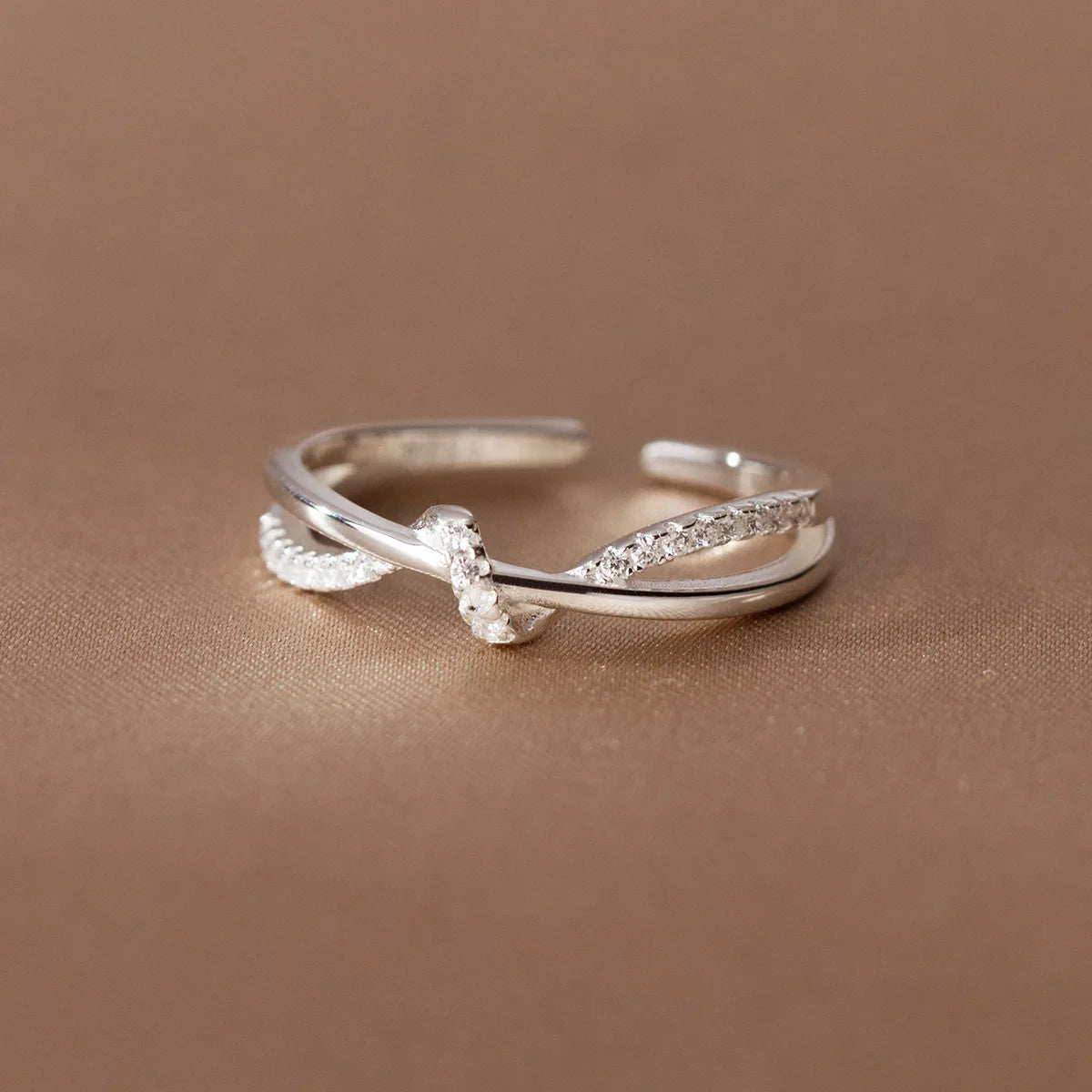 Cross Knot Stackable Ring
