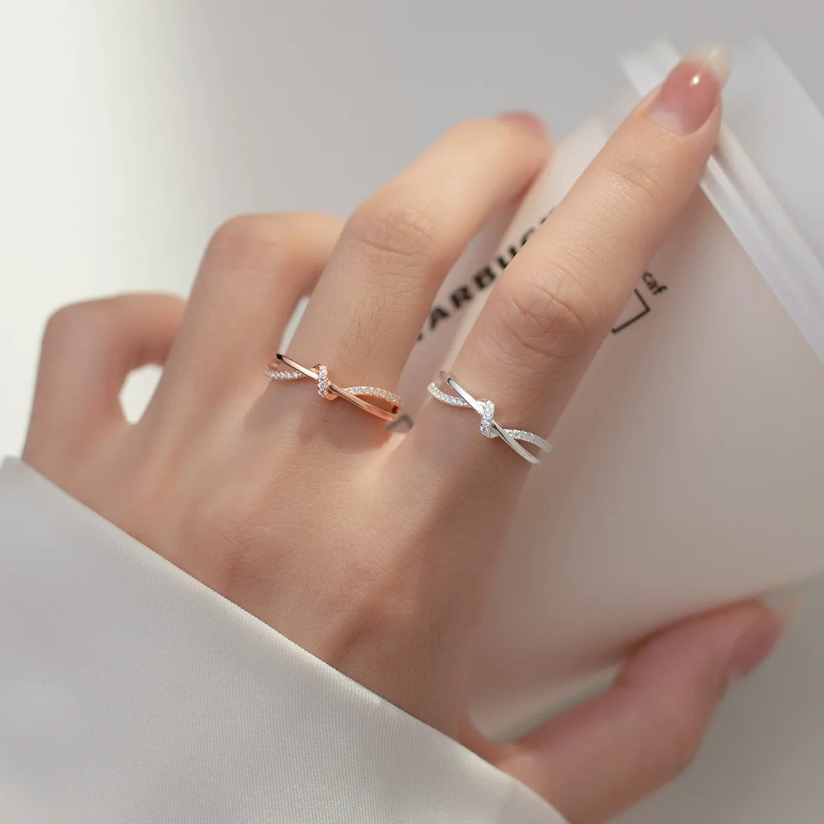 Cross Knot Stackable Ring