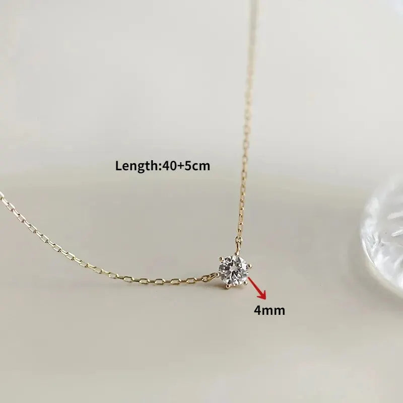 Zircon Necklaces (4mm)