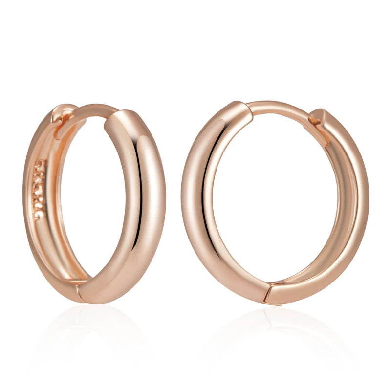 Fashion Rose Gold Hoop Earrings