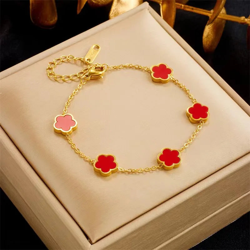 Five-Leaf Clover Bracelet