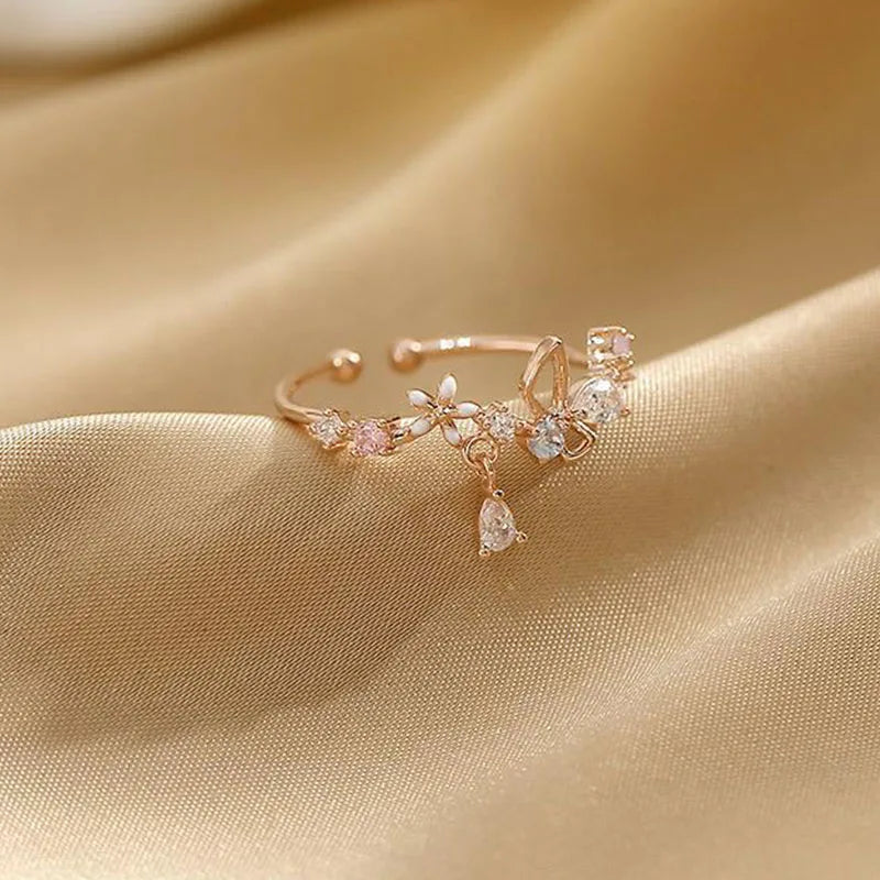 Flowers Bow Knot Ring