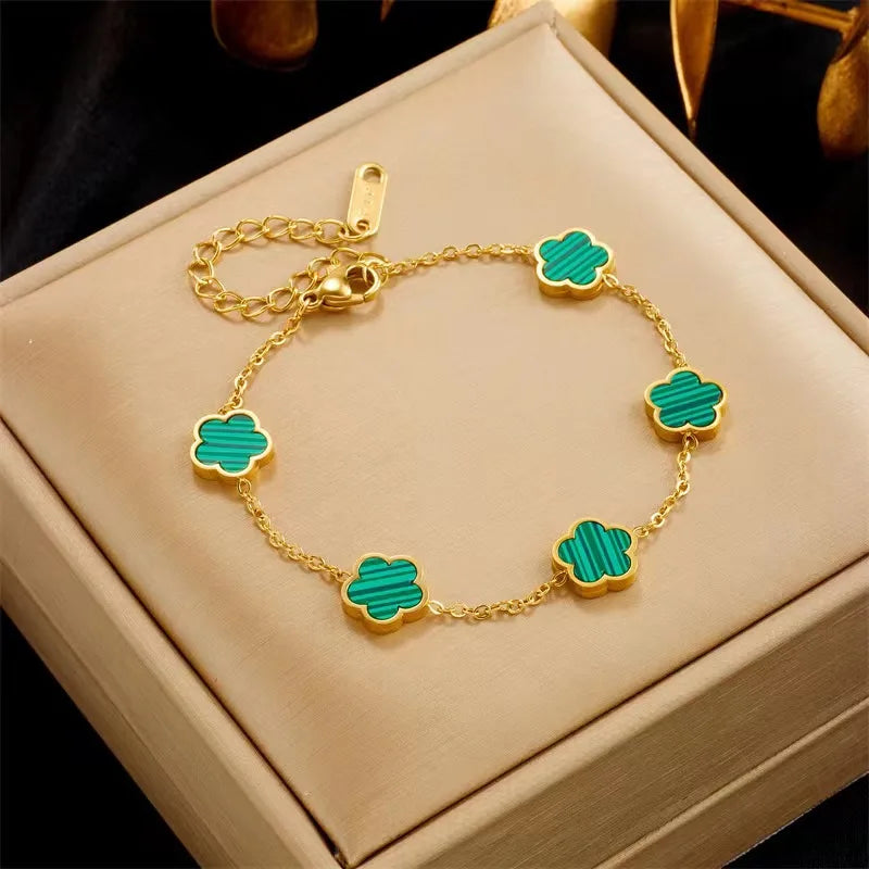 Five-Leaf Clover Bracelet