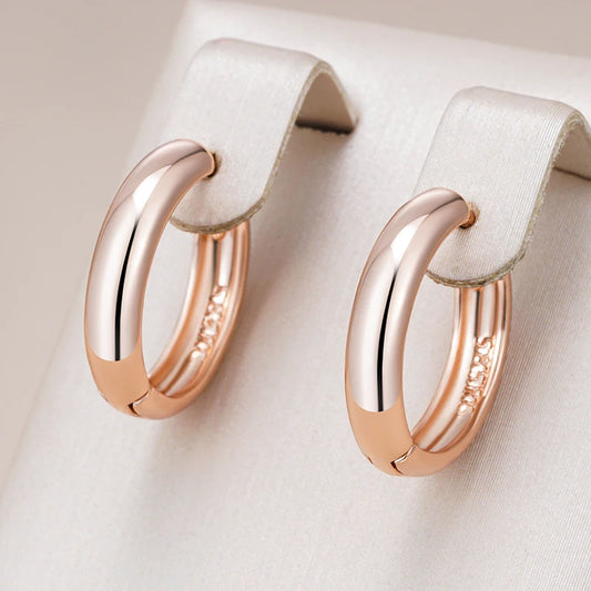 Fashion Rose Gold Hoop Earrings
