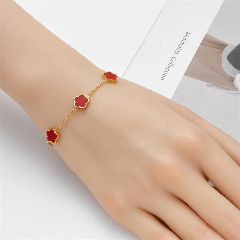 Five-Leaf Clover Bracelet